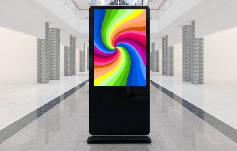 Digital signage solution in Singapore featuring high-definition display kiosk from a leading digital signage supplier