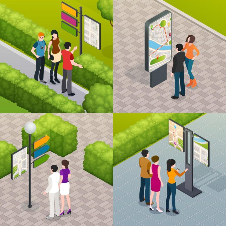 Wayfinding digital signage systems supplied in Singapore for seamless navigation in public spaces and parks.