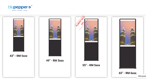 Digital Signage Size in Malaysia