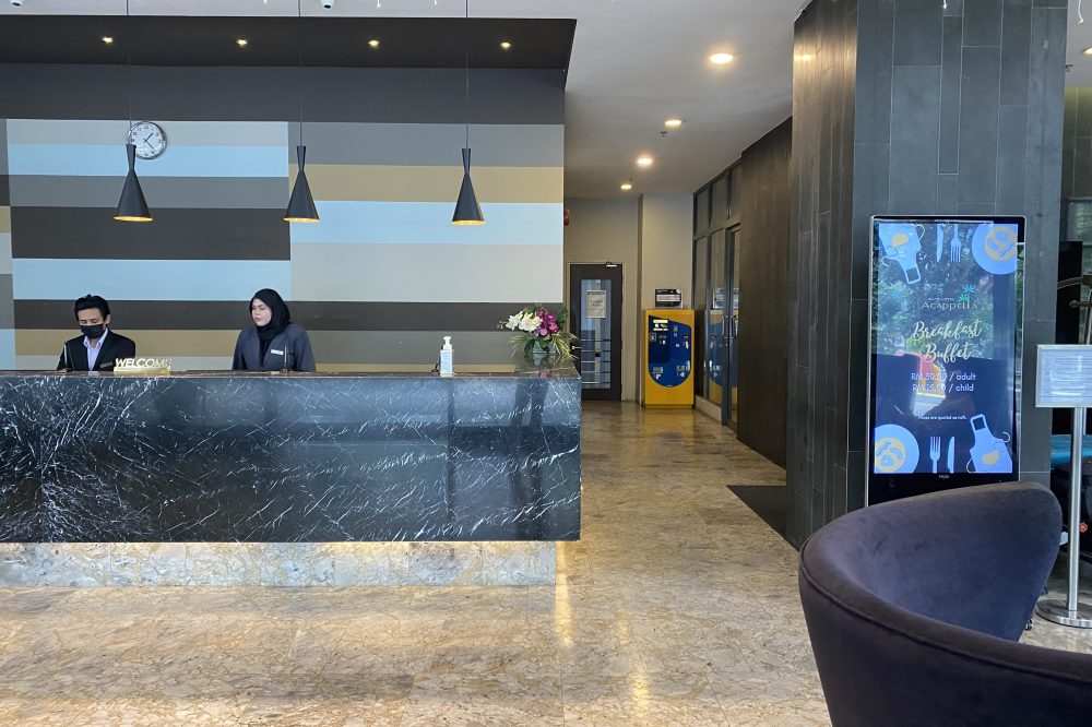 Hotel Lobby Digital Standee