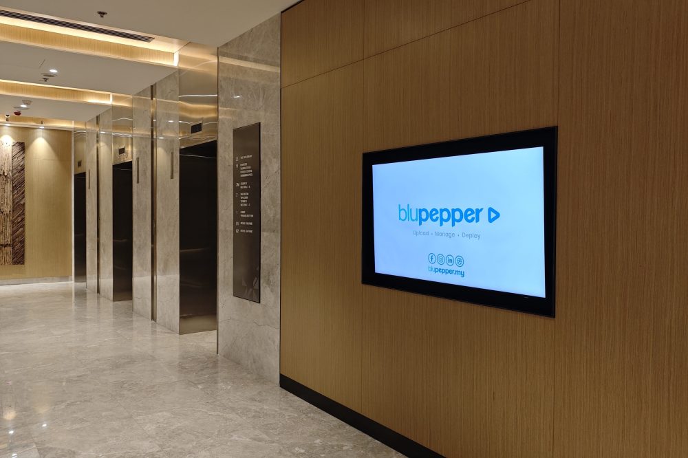 Hotel Lobby TV Screen