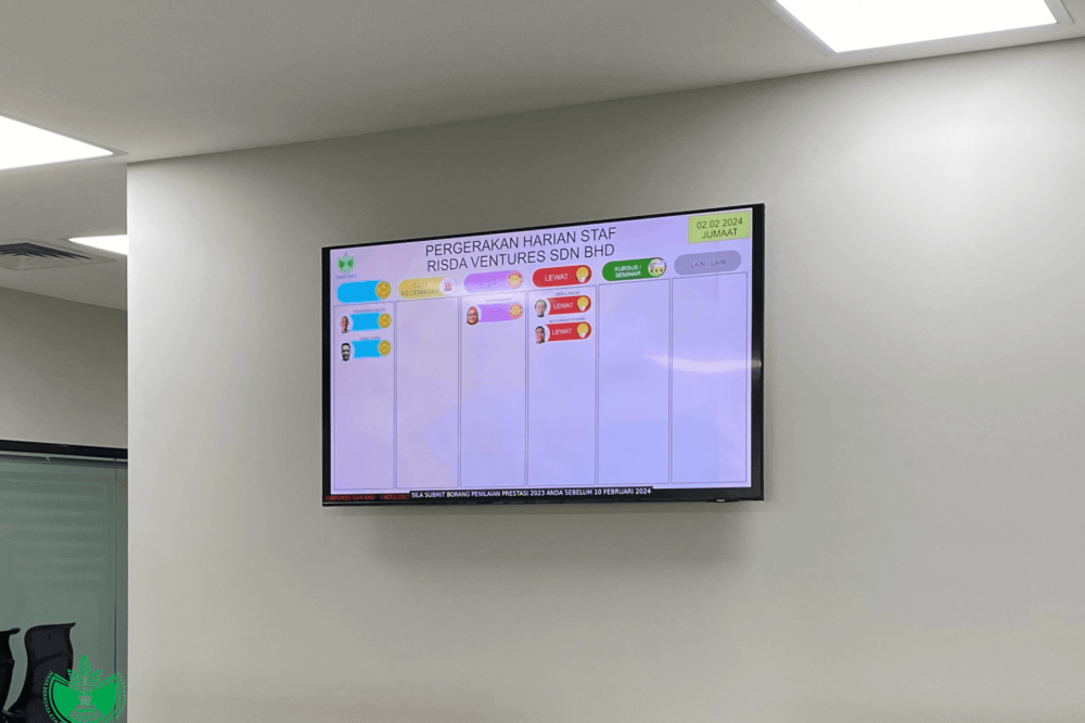 Office Schduling Signage